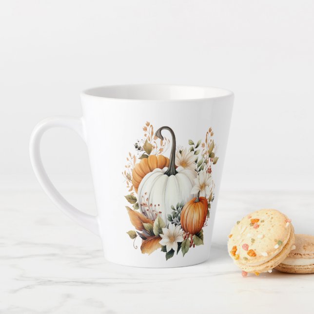 Herbstkürbisse Milchtasse (Beispiel)