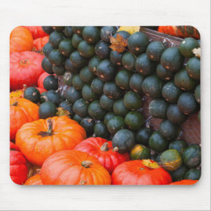 Herbstkürbisse Nahaufnahme Mousepad