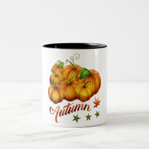 Herbstkürbisse Zweifarbige Tasse