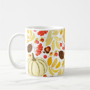 Herbstkürme, Eichhörnchen, Vintager Hintergrund. Kaffeetasse