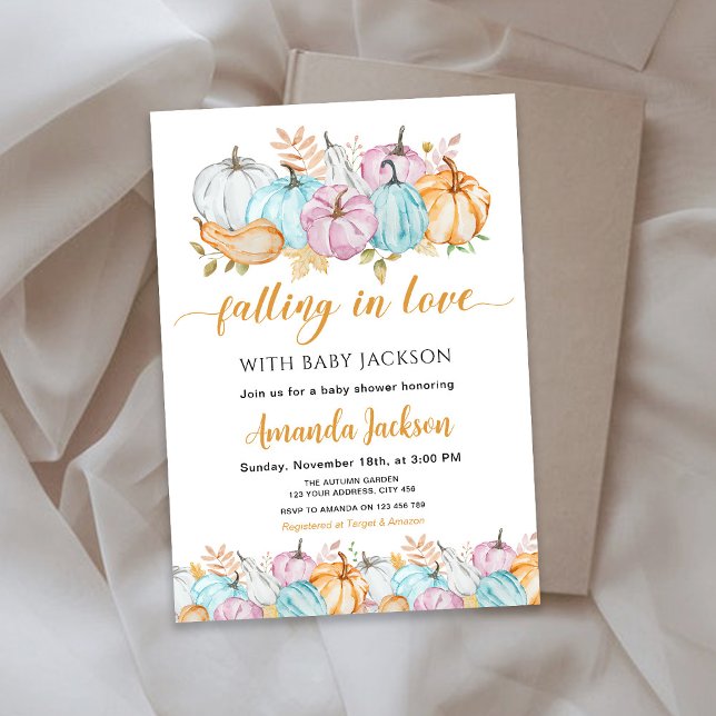 Herbstkürme fallen in Liebe Babydusche Einladung (Von Creator hochgeladen)