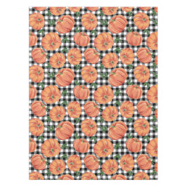 Herbstkürme mit schwarzem und weißem Gingham Fall Tischdecke