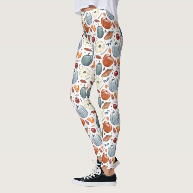 Herbstkürme und Herbstleaves Muster Leggings (Links)