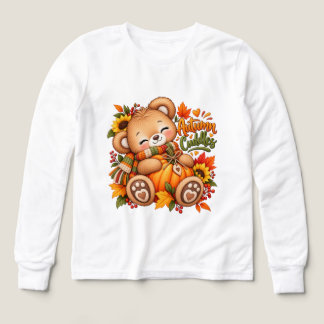 Herbstkuschel-Teddybär-Kürbis-Baby- und Kinderklei