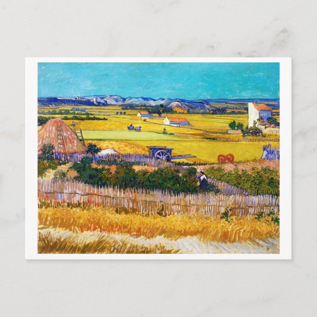 Herbstland, Van Gogh Postkarte (Vorderseite)