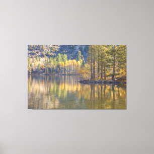 Herbstlandschaft am See Leinwanddruck