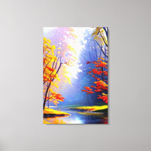 Herbstlandschaft Canvas Print Leinwanddruck