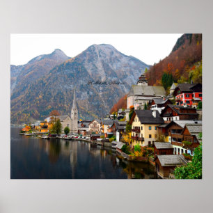 Herbstlandschaft Hallstatt (Österreich) Poster