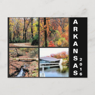 Herbstlandschaft in Arkansas Reise-Postkarte Postkarte
