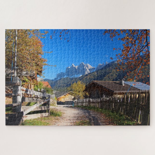 Herbstlandschaft in den Dolomit in Italien (Horizontal)