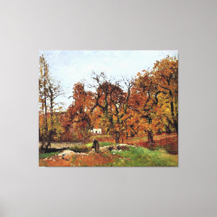 Herbstlandschaft, in der Nähe von Pontoise, Leinwanddruck