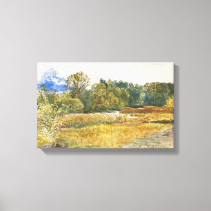 Herbstlandschaft in Rybiniszki Stanislaw Maslowski Leinwanddruck