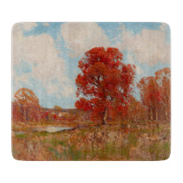 Herbstlandschaft (Landschaft im Herbst) (Rote Bäum Schneidebrett