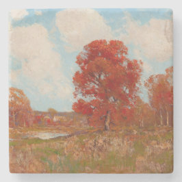 Herbstlandschaft (Landschaft im Herbst) (Rote Bäum Steinuntersetzer