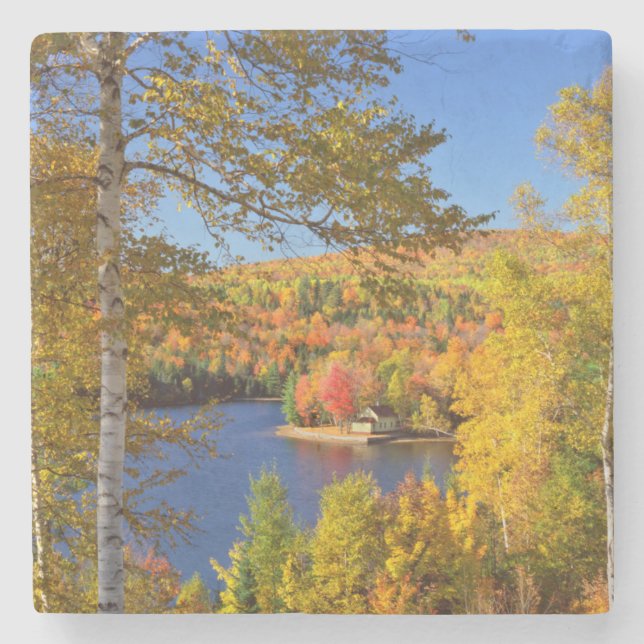 Herbstlandschaft, Maine Steinuntersetzer (Vorderseite)