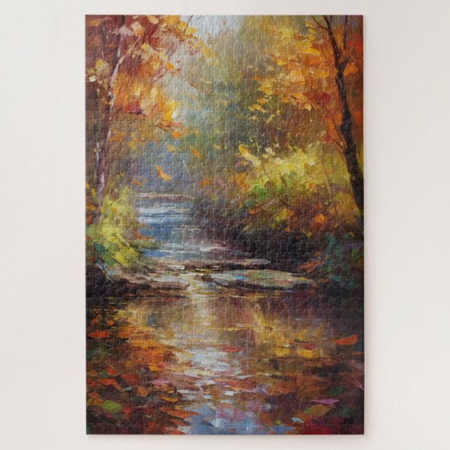 Herbstlandschaft mit Creek (Vertikal)
