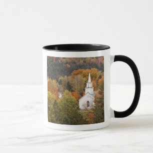 Herbstlandschaft mit Kirche, Vermont, USA Tasse
