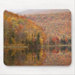 Herbstlandschaft mit See, Vermont, USA 2 Mousepad
