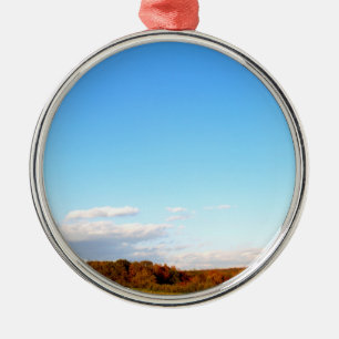Herbstlandschaft Ornament Aus Metall