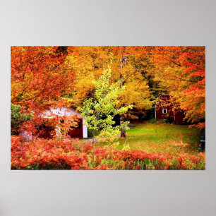 Herbstlandschaft Poster