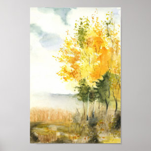 Herbstlandschaft Poster
