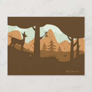 Herbstlandschaft Postkarte
