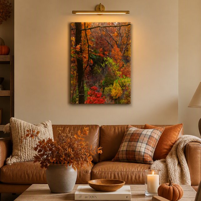 Herbstlandschaft ummantelt Canvas Leinwanddruck (Von Creator hochgeladen)