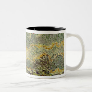 Herbstlandschaft Vincent van Goghs , 1890 Zweifarbige Tasse