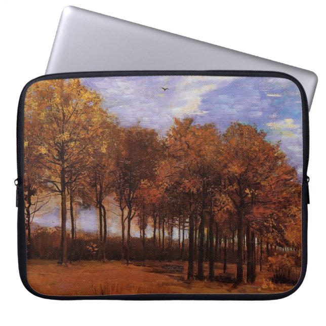 Herbstlandschaft von Van Gogh. Laptopschutzhülle (Vorderseite)
