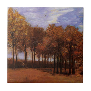 Herbstlandschaft von Vincent van Gogh Fliese