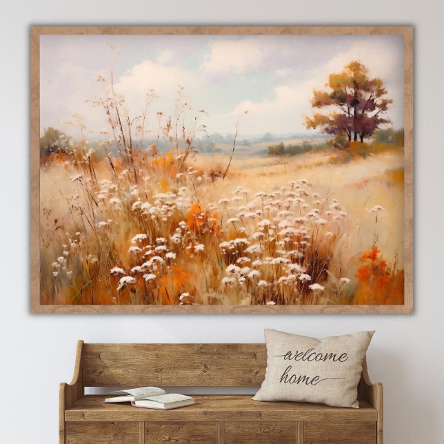Herbstlandschaftsmalerei, Herbstlandschaft Digital Poster (Von Creator hochgeladen)