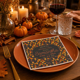 Herbstlaub-Beeren-Birthday-Party-Servietten Serviette