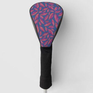 Herbstlaub Blau Lila Golfkopfabdeckung Golf Headcover
