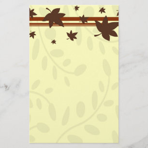 Herbstlaub-Briefpapier Briefpapier