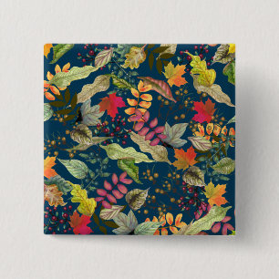 Herbstlaub Button