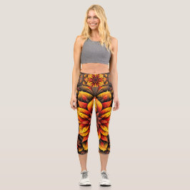 Herbstlaub Capri Leggings