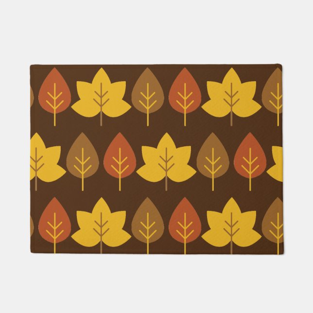 Herbstlaub dekorativ fußmatte (Vorderseite)