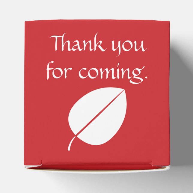 Herbstlaub der Cherry-Gefälligkeitsbox Geschenkschachtel (Oben)