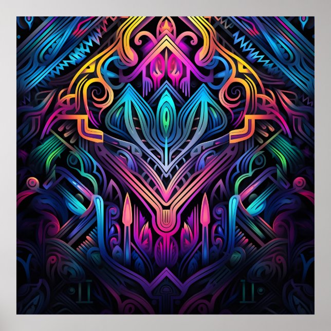 Herbstlaub des Grafitti Poster (Vorne)