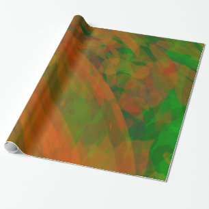 Herbstlaub drehen Farben um Geschenkpapier