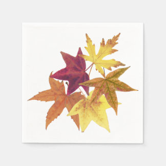 Herbstlaub drucken Servietten