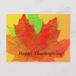 Herbstlaub Erntedank Postkarte