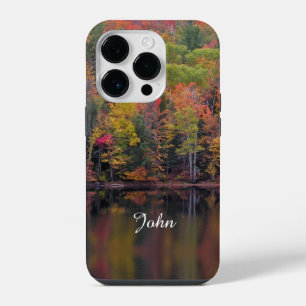 Herbstlaub-Fall-Farbszene-Handyhülle Vertikal iPhone 14 Pro Hülle