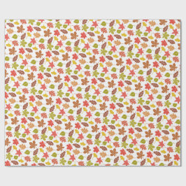 Herbstlaub Farbige Muster Geschenkpapier