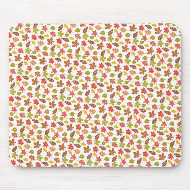 Herbstlaub Farbige Muster Mousepad (Vorne)