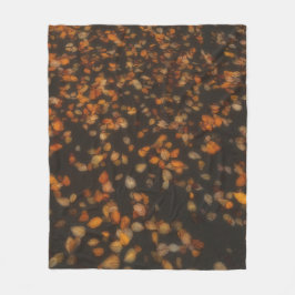 Herbstlaub fleecedecke