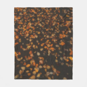 Herbstlaub fleecedecke