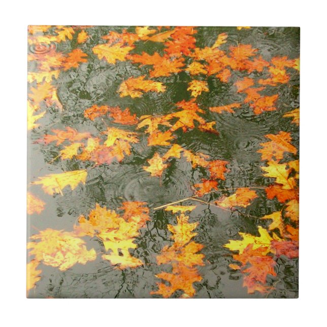Herbstlaub Fliese (Vorderseite)