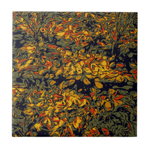 Herbstlaub Fliese