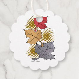 Herbstlaub Geschenkanhänger